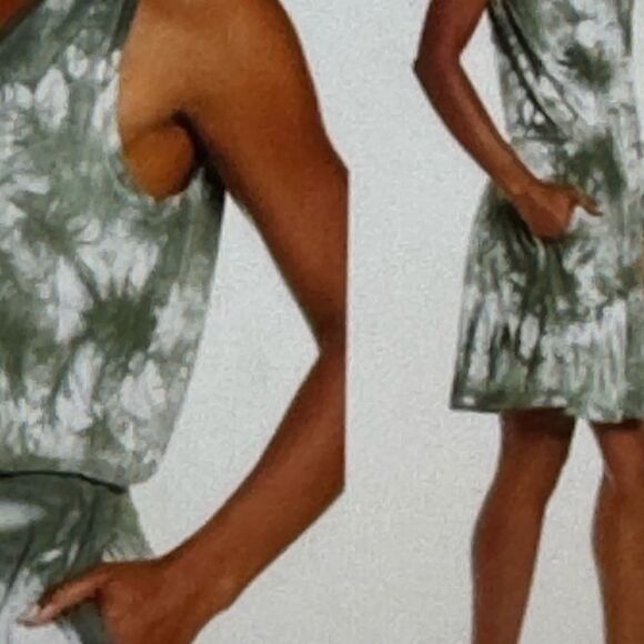 Sweaty Betty Take It Easy Dress Tie Dye Moss Green Size Medium - Picture 1 of 8